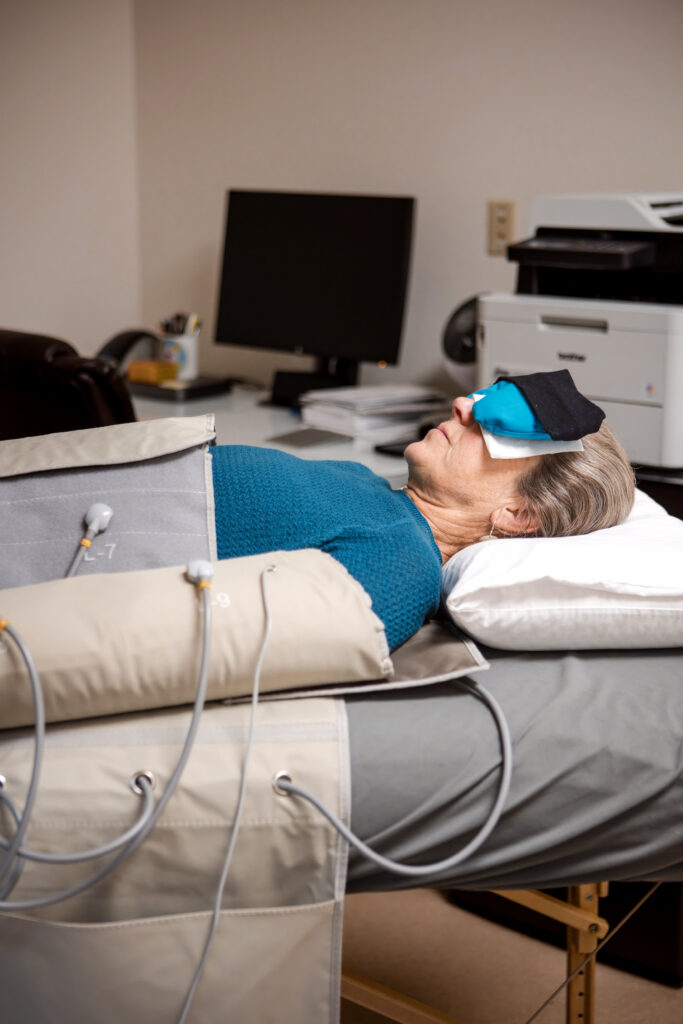 Woman getting care to stay active